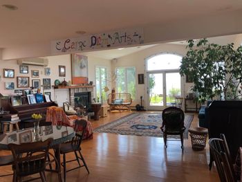 Brick House Living Space and Sunroom
