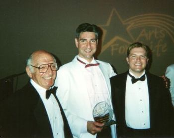with Dad and Lee - Best Actor in a Leading Role Award, Arts for Life, St. Louis, MO
