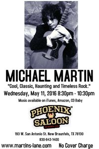 MICHAEL MARTIN solo @ Phoenix Saloon
