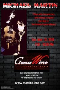 MICHAEL MARTIN Solo @ GenuWine Tasting Room
