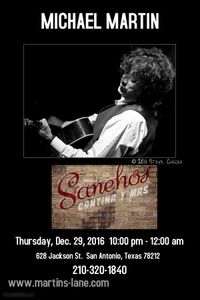 MICHAEL MARTIN solo @ Sancho's