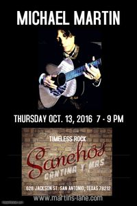MICHAEL MARTIN solo @ Sancho's