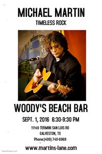 MICHAEL MARTIN solo @ WOODY'S BEACH BAR