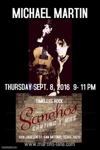 MICHAEL MARTIN solo @ Sancho's