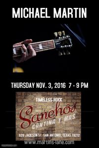 MICHAEL MARTIN solo @ Sancho's