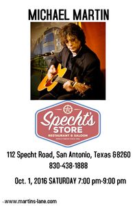 MICHAEL MARTIN solo @ Specht's Store