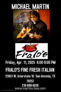 Michael Martin solo @ Fralo's Fine Fresh Italian
