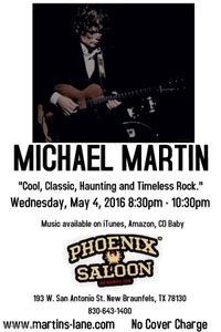 MICHAEL MARTIN solo @ Phoenix Saloon