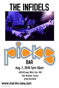 THE INFIDELS @ PICK'S BAR