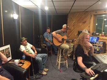 Scratch acoustic guitar with Mill Town
