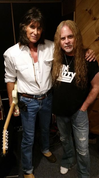 Tracking guitar with Punky Meadows.
