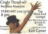 Cindy Thrall w/ Reckless Abandon!