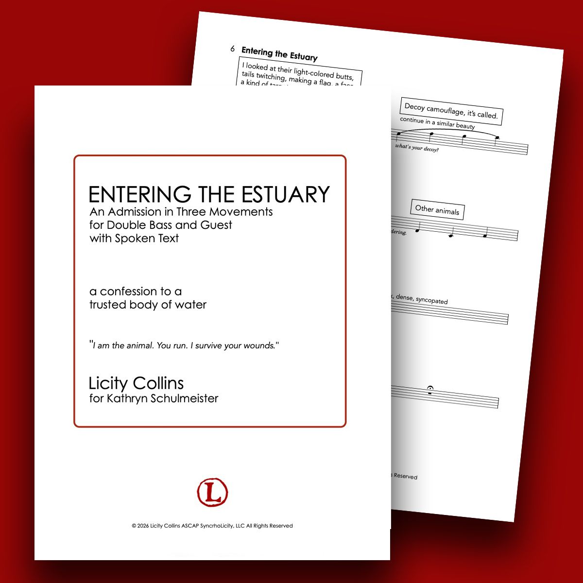 Entering the Estuary — Semi-Improvisational for Bass and Guest with Spoken Word