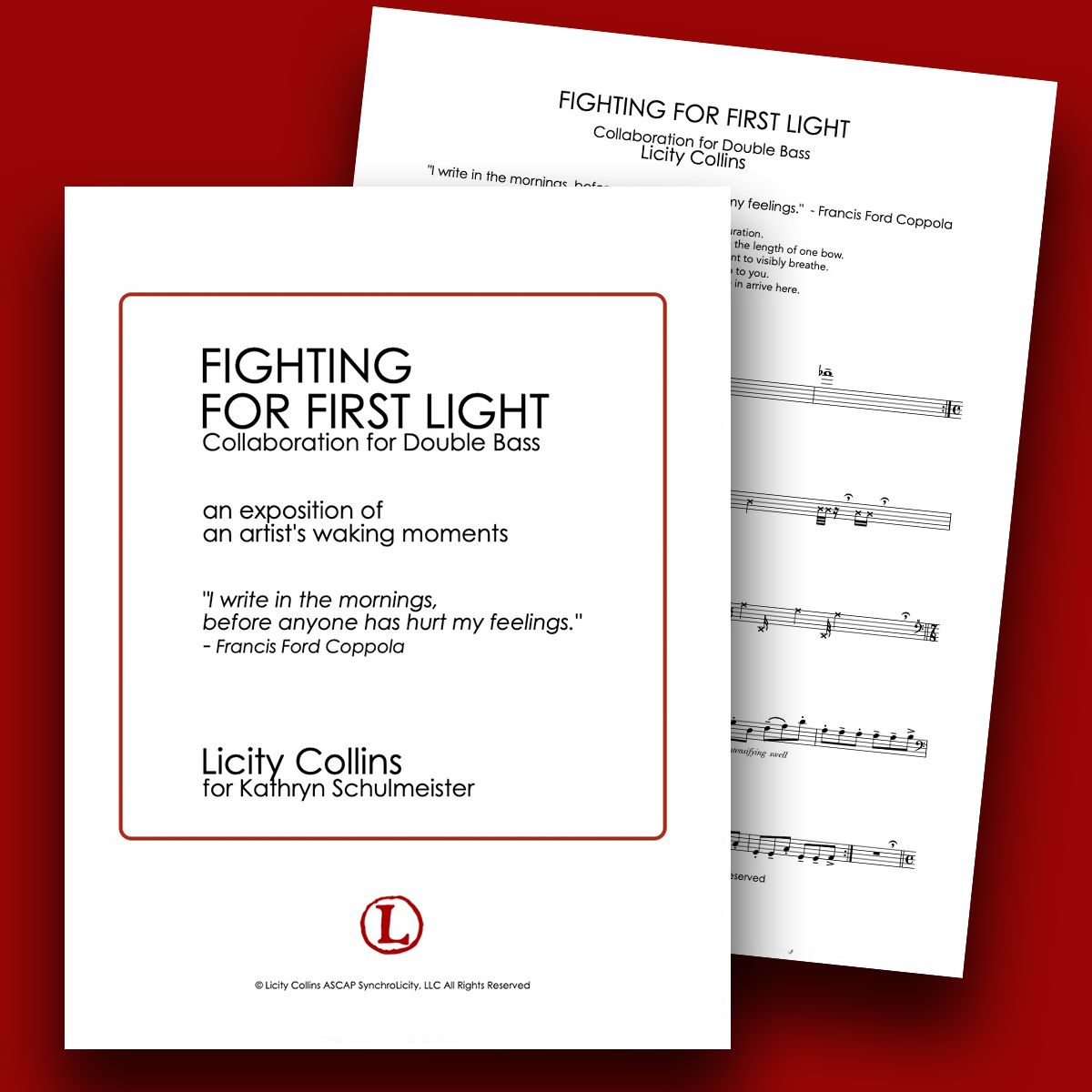 Fighting for First Light — Semi-Improvized Collaboration for Double Bass