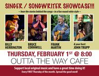 Outta the Way Cafe Singer Songwriter Showcase