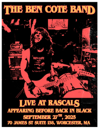 The Ben Cote Band opening for AC/DC Tribute "Back In Black" @ Rascal's (Worcester, MA)