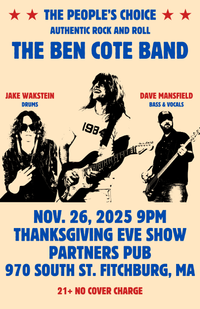 The Ben Cote Band's Thanksgiving Eve Party!