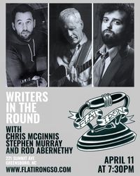 Rod Abernethy, Chris McGinnis and Stephen Murray at The Flat Iron in Greensboro