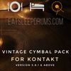 "Vintage Cymbals" - For Kontakt version 5.8.1 and above