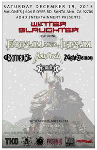 Flotsam & Jetsam/ Holy Grail/ Exmortus/ Night Demon