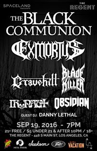 FREE SHOW - Exmortus / Gravehill/ Blade Killer