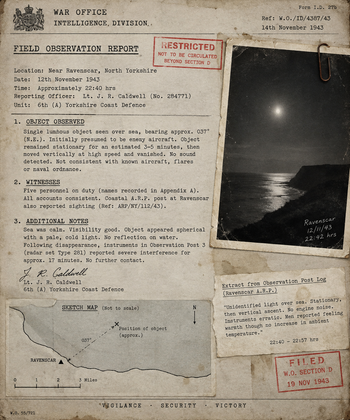 Field Observation Report  — 12 November 1943
