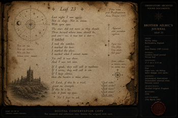 Aelric's Journal -The Lost Entry
