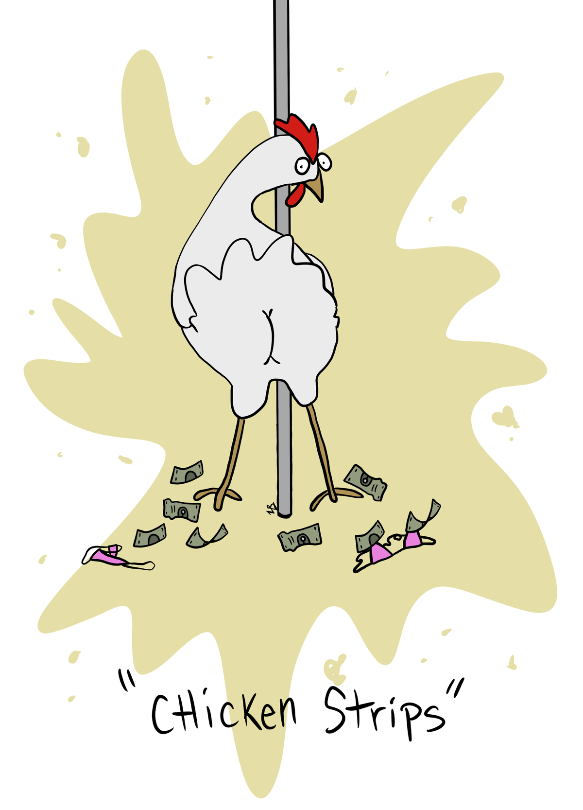 Chicken Strips Print