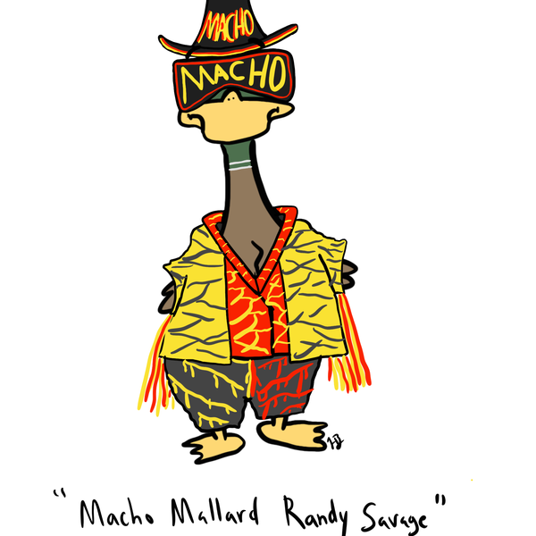 Macho Mallard Randy Savage Print