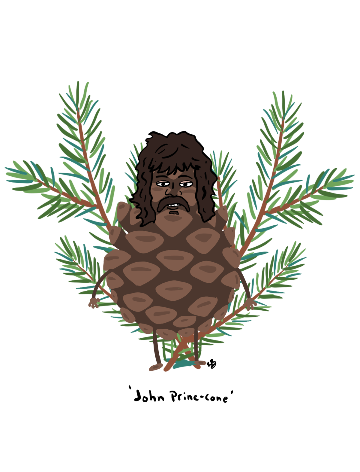 John Prine-Cone Print