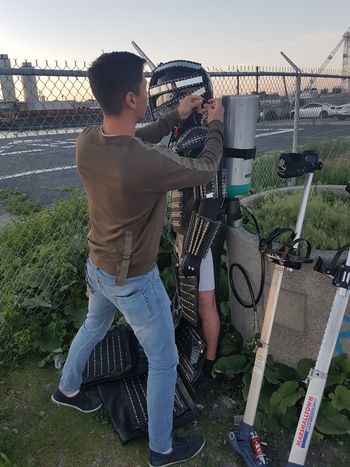 my ti-bot dressing behind the scenes
