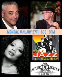 The Sheila Ford Jazz Trio - Gulf Jazz Society Concert featuring Sheila Ford - vocals Luke Pinegar - piano and Steve Gilmore - acoustic bass                                   
