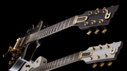 Duesenberg DTV-BKV (Satin Black/ Split King PU ) Black Velvet Gold Hardware (am LAGER)