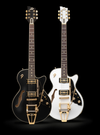 Duesenberg DTV-BKV (Satin Black/ Split King PU ) Black Velvet Gold Hardware (am LAGER)