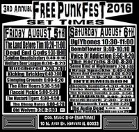 3rd annual Free Punkfest Harvard IL 2016