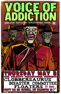 WILMINGTON DE *Voice Of Addiction (chicago) *Clobbersaurus *Disaster Committee *Floaters @ Oddity Bar