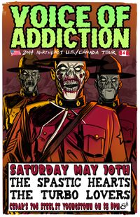 YOUNGSTOWN OH *THE SPASTIC HEARTS *VOICE OF ADDICTION (chicago) *THE TURBO LOVERS