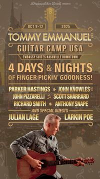 Tommy Emmanuel Guitar Camp Nashville 2025