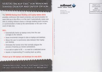 Veritas Software - Backup Exec - Postcard Call to Action
