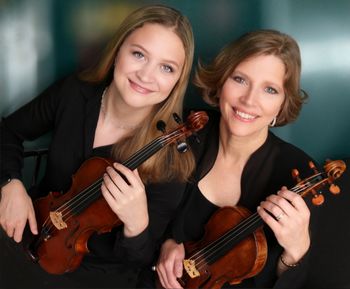 Karin with daughter, Anna - also a professional violinist!
