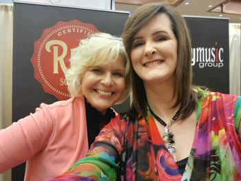 Tammy with friend and fellow artist, Cheri Taylor
