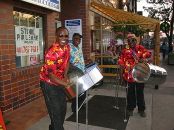 Steel drum on the street
