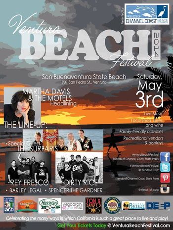 Playing with The Motels featuring Martha Davis in Ventura, CA. 2013
