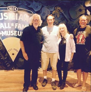 Musicians Hall of Fame 2015. L-R: Bob, Joel, Gene, Deven
