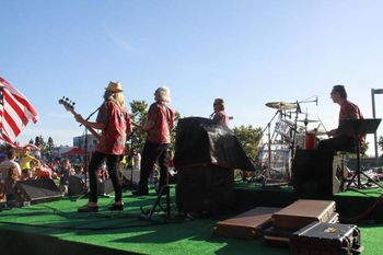 Oceanside behind the band
