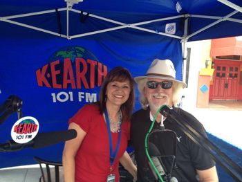On the air w/ Sylvia Aimerito at K-Earth 101
