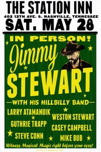 Jimmy Stewart with Steve Conn, Weston Stewart, Larry Atamanuik, Casey Campbell, Guthrie Trapp and Michael Bub