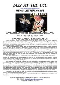 Viviana Zarbo & Rod Mason with the Ken Butler Trio