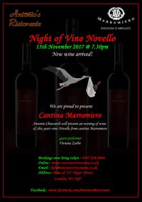 Night of Vino Novello - Special guest: Viviana Zarbo
