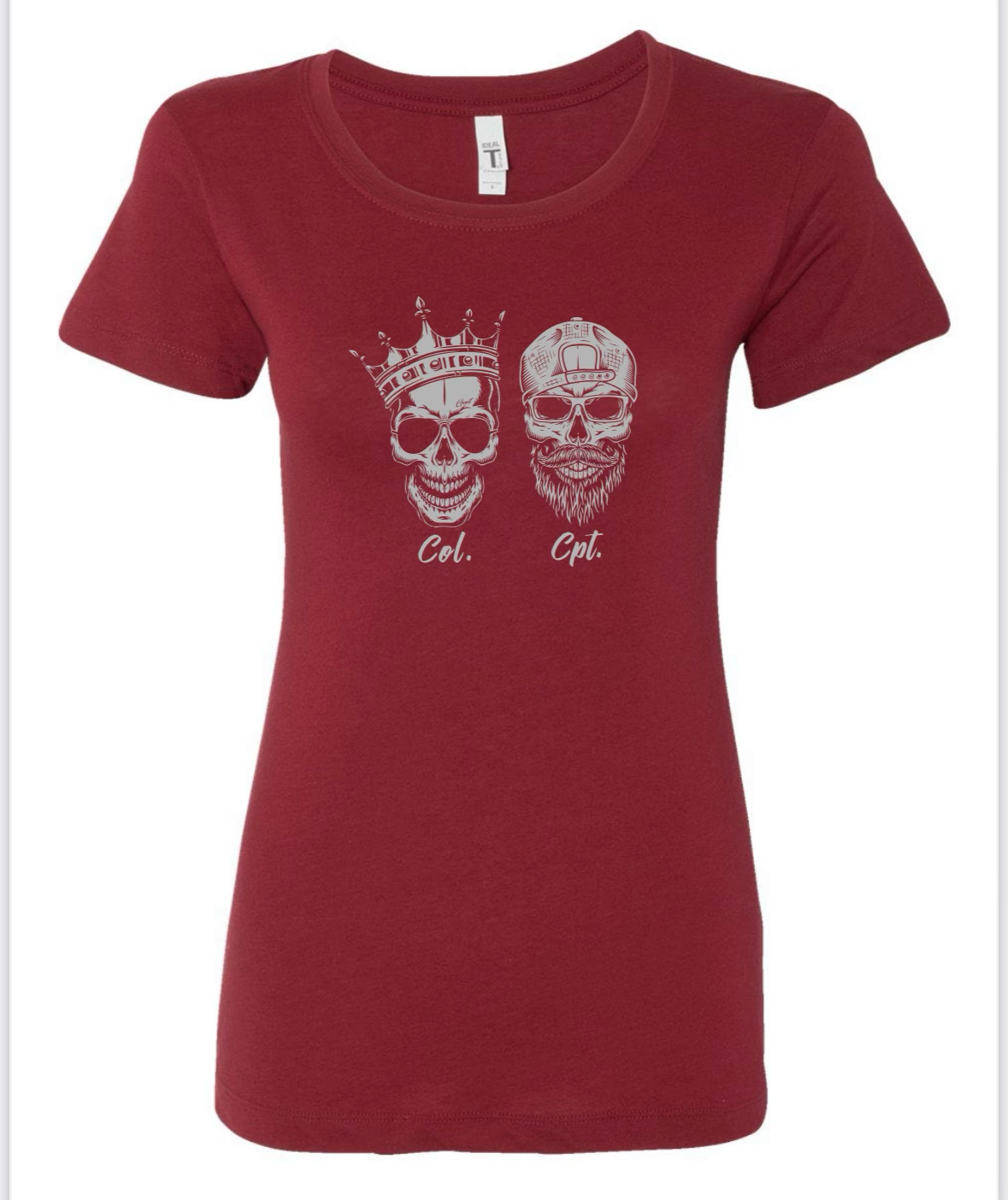 Red Double Skull /// Women's Cut